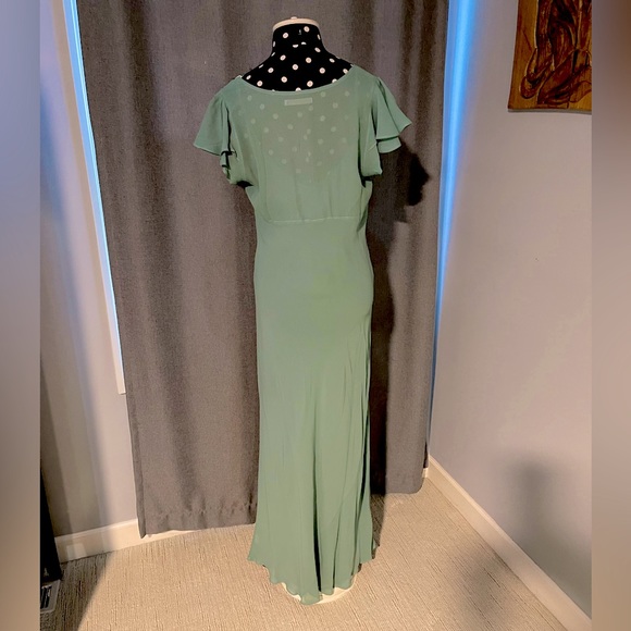NWT Reformation Lisola Dress - Verdigris | size Large - Picture 3 of 5
